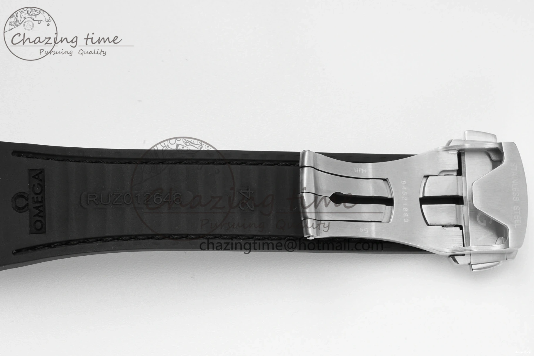 0422 GoAnywhere Constellation Black Ceramic SS 8F 1:1 Best Edition White Textured Dial on Black Gummy Strap A 7803